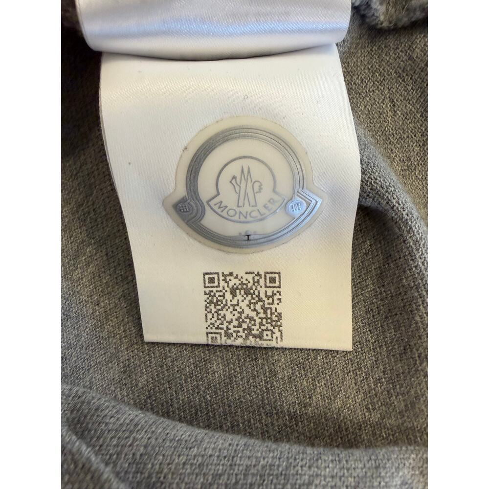 Moncler Gray Polo Shirt (Tagged L) Fits Like S/M - Picture 8 of 8